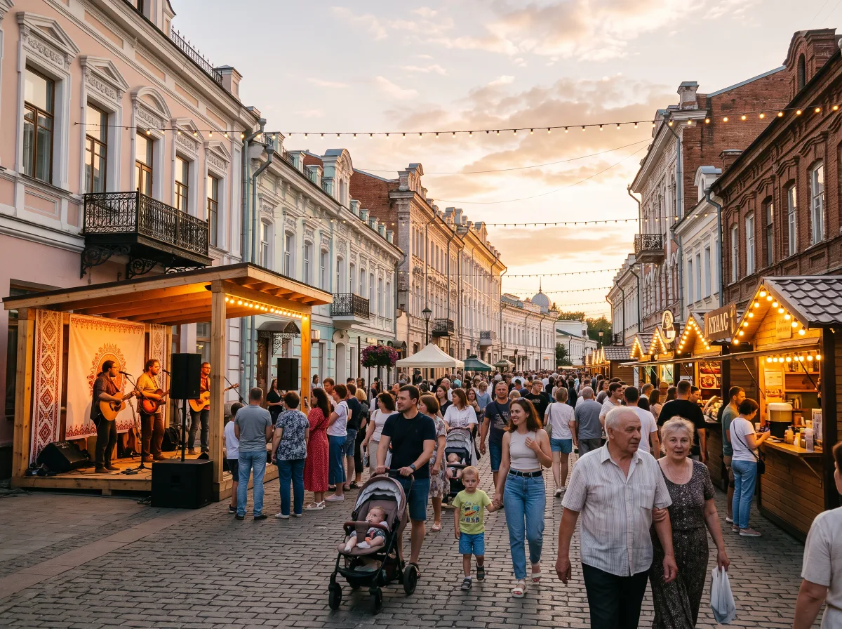Городской фестиваль на пешеходной улице